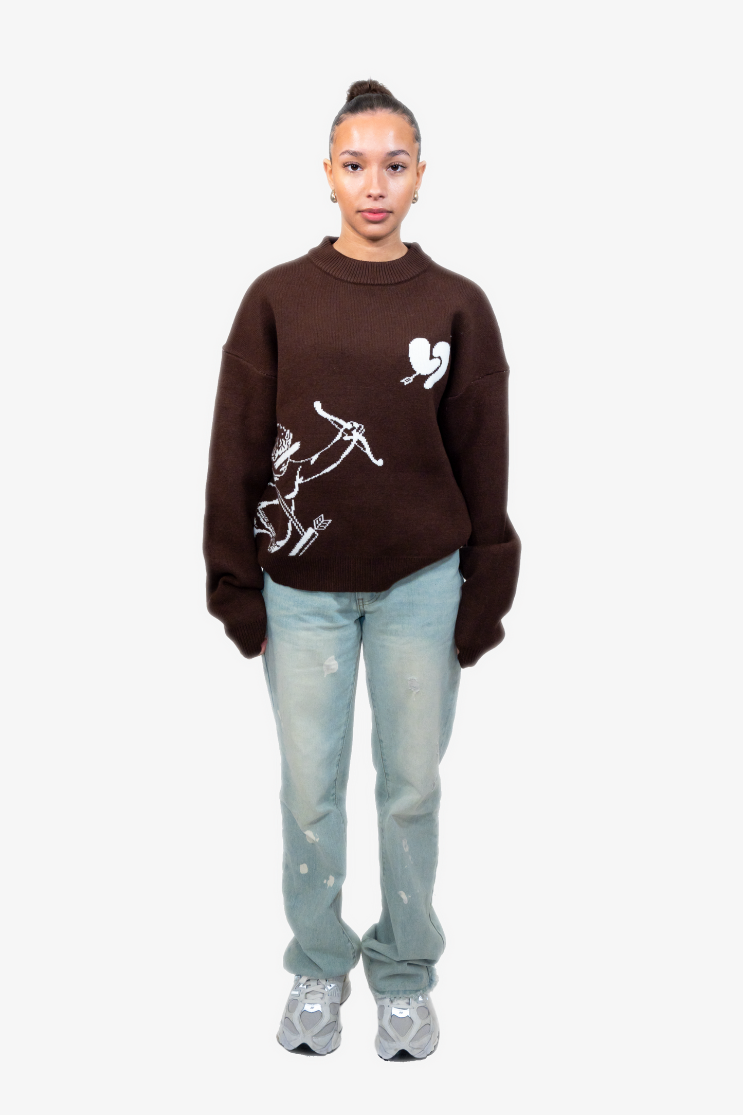 MOCHA BROW KNIT SWEATER