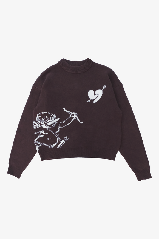 MOCHA BROW KNIT SWEATER